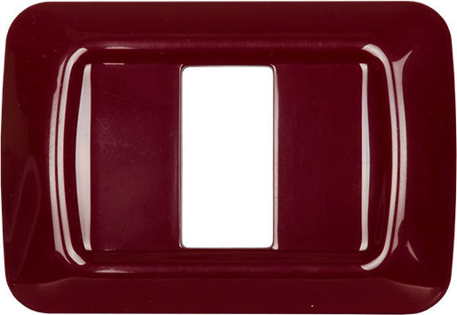 Elmark Switch Frame 1 Position in Burgundy Color 34606