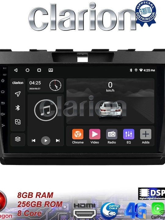 Clarion Ηχοσύστημα Αυτοκινήτου για Mazda CX-7 2006> (Bluetooth/USB/WiFi/GPS/Apple-Carplay/Android-Auto) με Οθόνη Αφής 9"