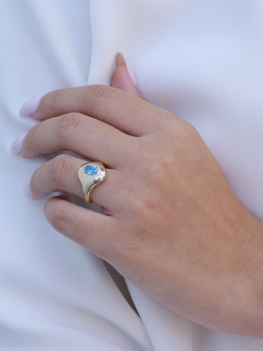 Fa Cad'oro Дамски Пръстен с Циркони 14K