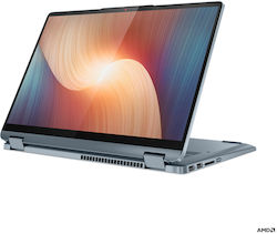 Lenovo IdeaPad Flex 5 14ALC7 14" IPS Сензорен екран (Райзън 7-5700U/16ГБ/512ГБ SSD/W11 Home) Stone Blue (Испанска клавиатура)