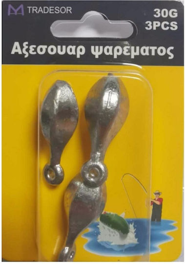 Kruzzel Тегло Sinker За Риболов Молибден 60гр Комплект 2 Бройки