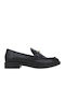 Lords Δερμάτινα Γυναικεία Loafers σε Μαύρο Χρώμα