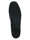 Leather Women's Moccasins in Black Color