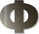 House Letter Sticker ''f'' 80 X 64 Mm Bronze Plastic Darvin