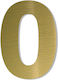 Letter "o" Gold Sticker 120mm Plastic Darvin On...