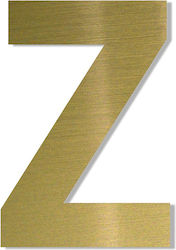 Sticker literă "z" aurie 120mm plastic Darvin O...