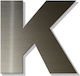 House Letter Sticker ''k'' 80 X 64 Mm Bronze Plastic Darvin