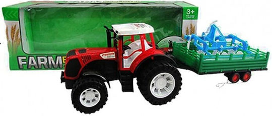 Zita Toys Friction Τρακτέρ με Καρότσα - Κόκκινο Αγροτικό
