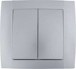 Elmark Wall Switch Silver