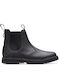 Clarks Men's Leather Boots Black