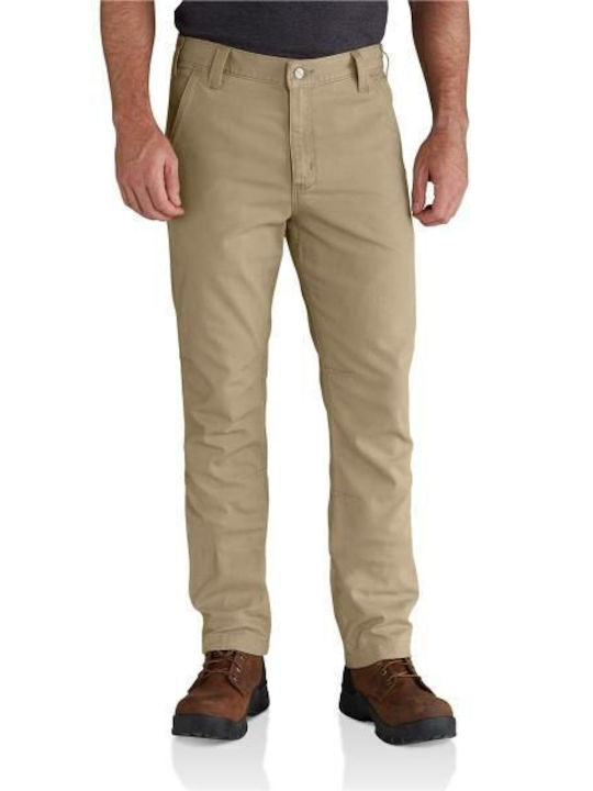 Carhartt Παντελόνι σε Ίσια Γραμμή khaki
