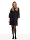 Wedding - Christening Dress with Lace Black