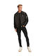 Austin Men's Elastic Jeans Pants with Slim Tapered Fit Black
