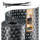 Kadax Anthracite Fencing Tape Fencing Panels 19cm 2.55m Fence Cover