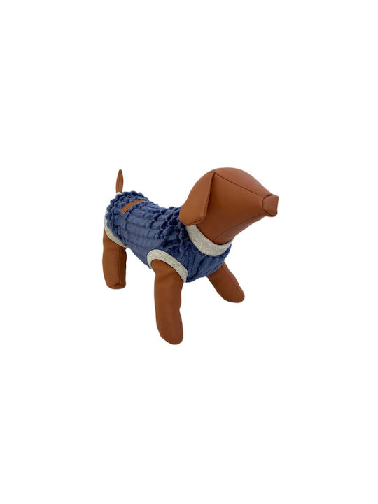 Woofmoda Dog Fleece Shirt in Blue color L 44cm.