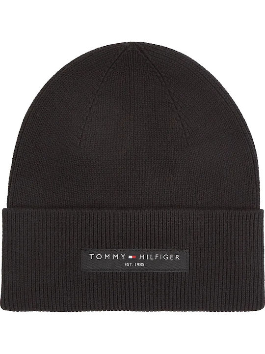 Beanie Unisex Σκούφος Πλεκτός σε Μαύρο χρώμα