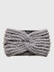 Γυναικείο Headband Πλεκτό σε Γκρι χρώμα
