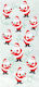 Unique Santa Christmas Plastic Crăciunească Geantă pentru Cadou Argintiu 28x12cm. 20buc