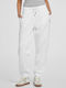 High Waist Sweatpants Fleece White