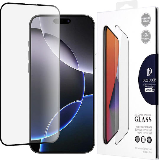 Dux Ducis Tempered Glass Μαύρο (iPhone 17 Pro Max / iPhone 16 Pro Max)
