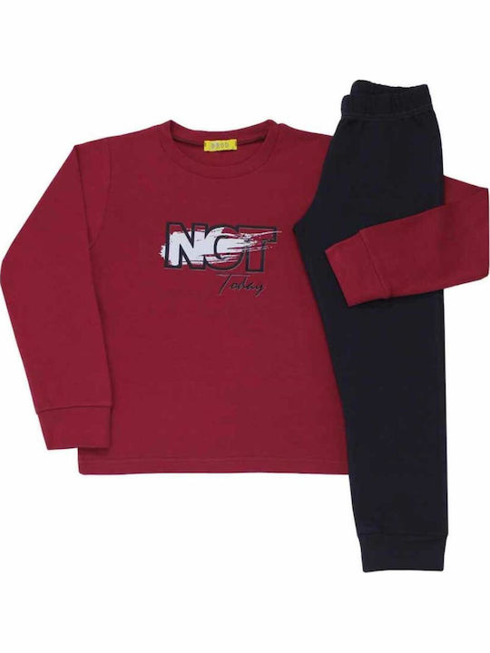 Prod Kinder Schlafanzug Winterlich Red