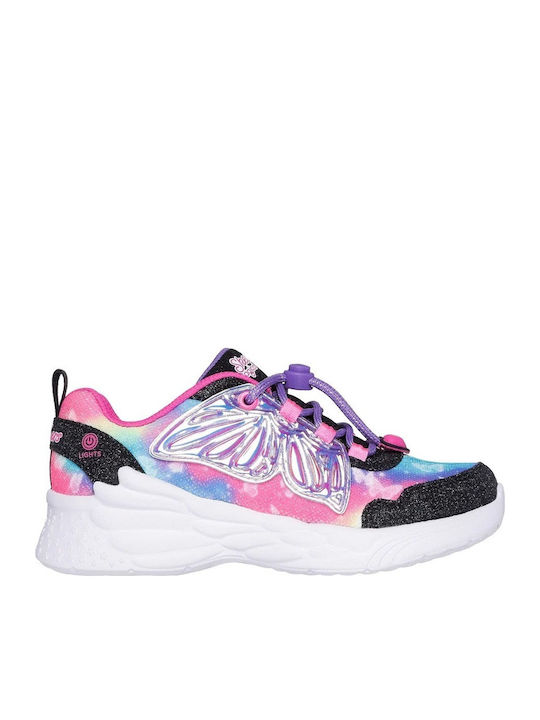 Dream Racer Kids Sneakers with Lights Black
