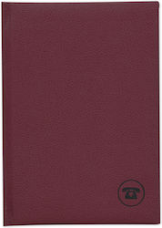 adBook Telefonbuch 128 Seiten Burgundy 14x21cm E-9011