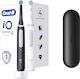 Oral-B Io Series 4 Elektrische Zahnbürste mit Drucksensor und Reisetasche Schwarz