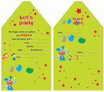 249084 Next 10 Party Clown Invitations 10x15cm Set of 10 Pieces