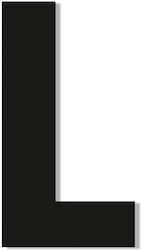 One Two Three Done Πινακίδα με Γράμμα L σε Μαύρο Χρώμα 7.5cm 13319-75-L-BL