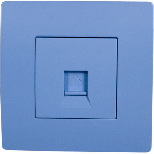 Elmark El Basic Tz112 Μονή Πρίζα Δικτύου RJ45 με Πλαίσιο σε Μπλε Χρώμα 38304S