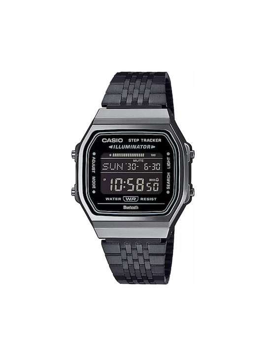 Casio Watch Battery with Black Metal Bracelet