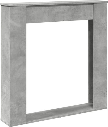 vidaXL Μεταλλικό Προστατευτικό Τζακιού 100x20x100cm Γκρι