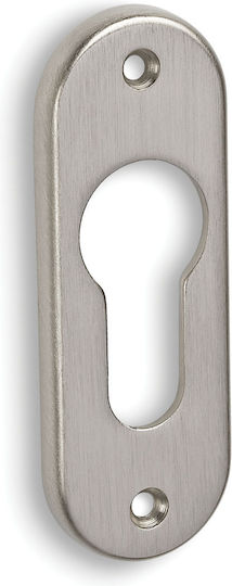 Convex Ματ Νίκελ Rosette - Door Escutcheon Knob
