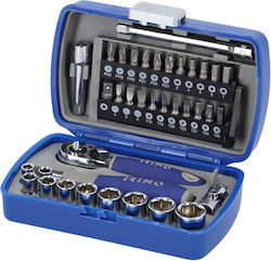 Irimo Ratchet and Socket Set 1/4" 37 Pieces