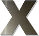 House Letter Sticker ''x'' 80 X 64 Mm Bronze Plastic Darvin