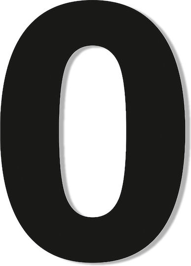 Letter "o" Black Sticker 120mm Plastic Darvin One Two Three Done
