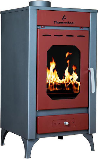 Thermosteel X30 Χαλύβδινη Ξυλόσομπα 14kW Κόκκινη