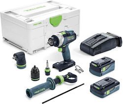 Festool TDC 18/4 5,2/4,0 I-Set QUADRIVE Δραπανοκατσάβιδο 18V 1x5.2Ah & 1x4Ah