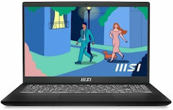 MSI Modern 15 B7M-243XES 15.6" FHD (Райзън 7-7730U/16ГБ/512ГБ SSD/W11 Home) Classic Black (Испанска клавиатура)