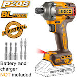 Ingco Impact Screwdriver Battery Brushless 20V Solo