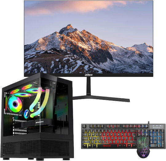 Vengeance Raven-V9 Настолен Компютър (Ryzen 5-4500/16GB DDR4/512GB SSD/Radeon RX 550/Без Операционна Система) и Монитор Dahua 22" DHI-LM22-B200S