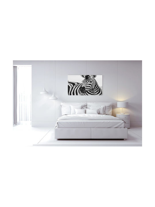 Schwarz-Weiß-Zebra-Gemälde 100x70