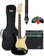 Stagg Ses-30 Bk 3/4 Set Elektrische Gitarre