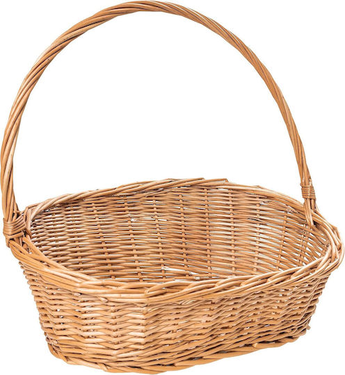 Creative Coș decorativ Din paie cu mânere Brown 45x32x43buc