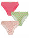 Minerva Sweet Fruits Set of Kids' Briefs L.green, Pink 3pcs
