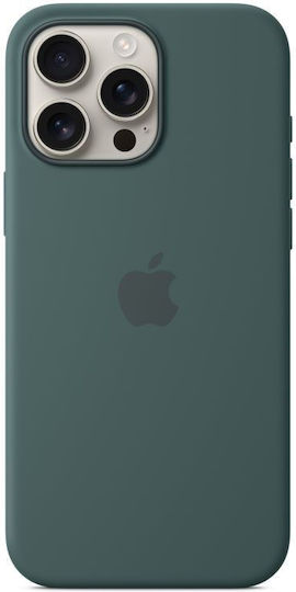 Apple Silicone Case with MagSafe Back Cover Silicone 1.5mm Lake Green (iPhone 16 Pro)