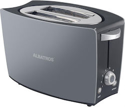 Albatros Confort Toaster 2 Slots 800W Gray
