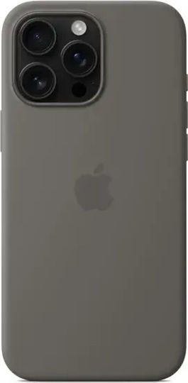 Apple Silicone Case με MagSafe Back Cover Silicone Stone Gray (iPhone 16 Pro Max)