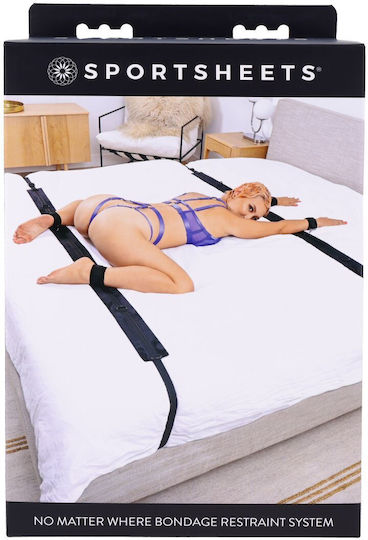 Sportsheets Bed Restraint Set in Black Color